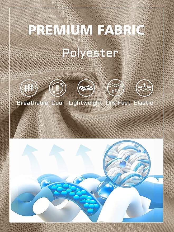 MAGCOMSEN Men's Polo Shirts 3 Buttons Casual Work T Shirts Quick Dry Short Sleeve Golf Shirt Pique Jersey Outdoor Performance