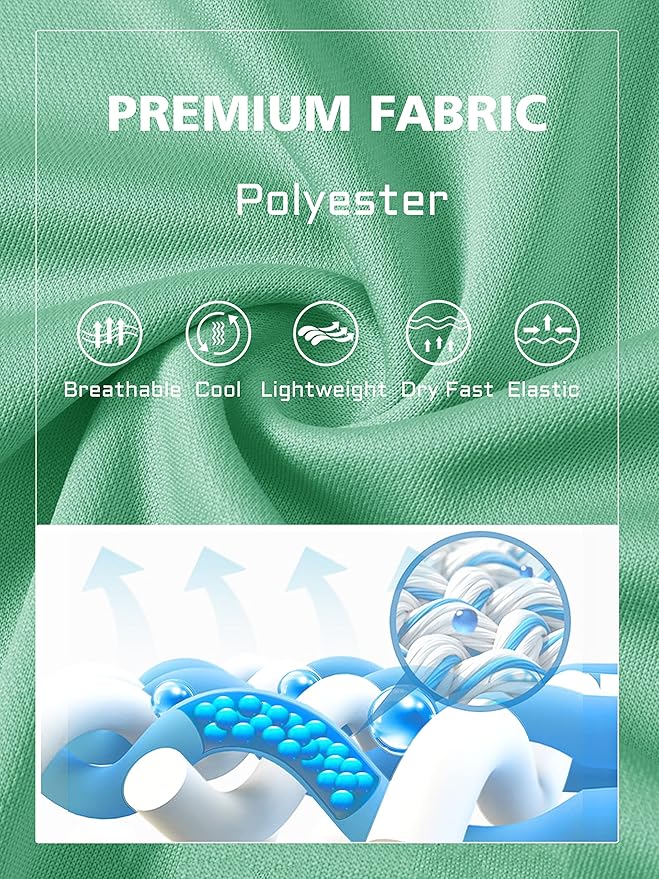 MAGCOMSEN Men's Polo Shirts 3 Buttons Casual Work T Shirts Quick Dry Short Sleeve Golf Shirt Pique Jersey Outdoor Performance