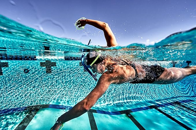 TYR Ultralite Elite Swim Snorkel - Adult Snorkeling Gear for Swimming Training - Ultra-Lightweight and Comfortable for Body Alignment Exercises