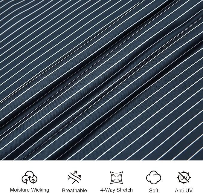 Esabel.C Jacquard Golf Shirts for Men Moisture Wicking Short Sleeve Performance Dry Fit Active Mens Polo Shirts