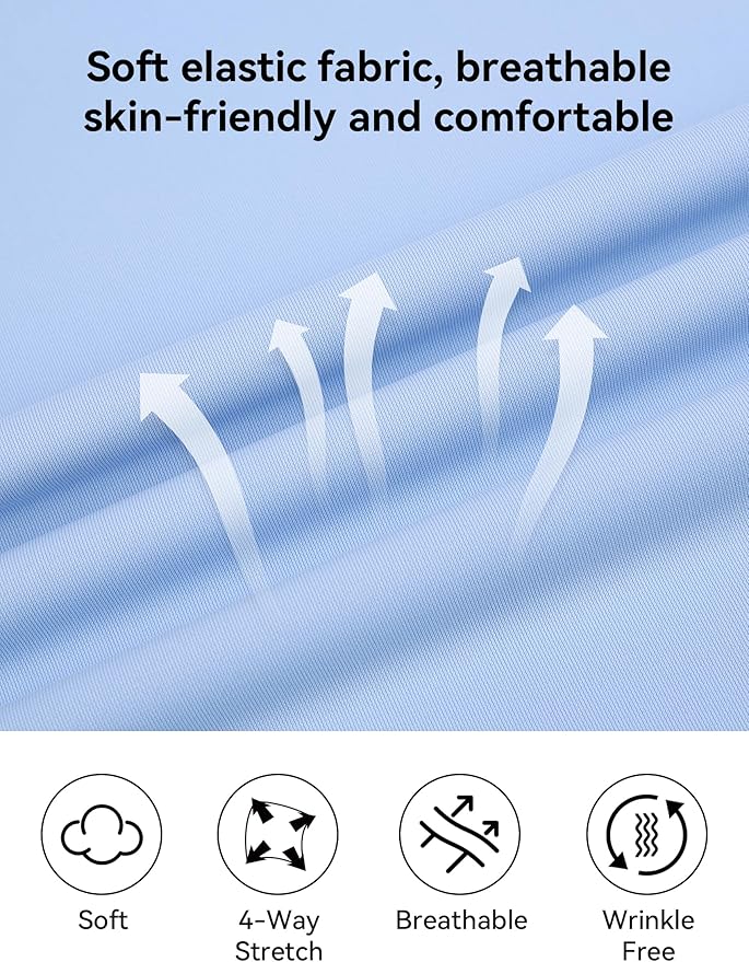 Esabel.C Jacquard Golf Shirts for Men Moisture Wicking Short Sleeve Performance Dry Fit Active Mens Polo Shirts