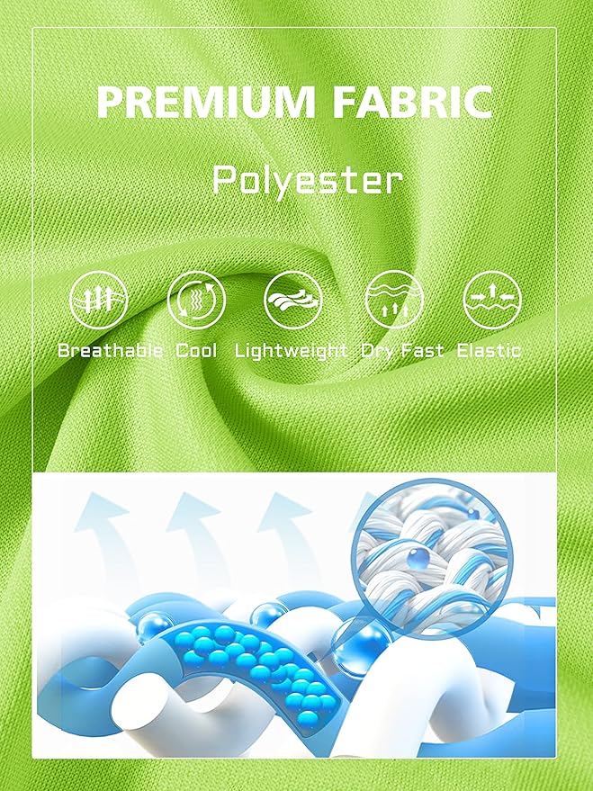 MAGCOMSEN Men's Polo Shirts 3 Buttons Casual Work T Shirts Quick Dry Short Sleeve Golf Shirt Pique Jersey Outdoor Performance