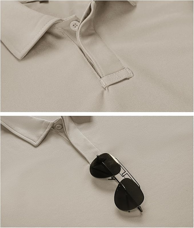 SCODI Mens Polo Shirts Performance Short Sleeve Tactical Shirts Athletic Golf Shirt for Men Daily Casual Collared T-Shirt