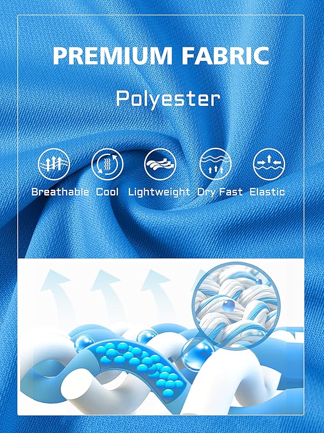 MAGCOMSEN Men's Polo Shirts 3 Buttons Casual Work T Shirts Quick Dry Short Sleeve Golf Shirt Pique Jersey Outdoor Performance