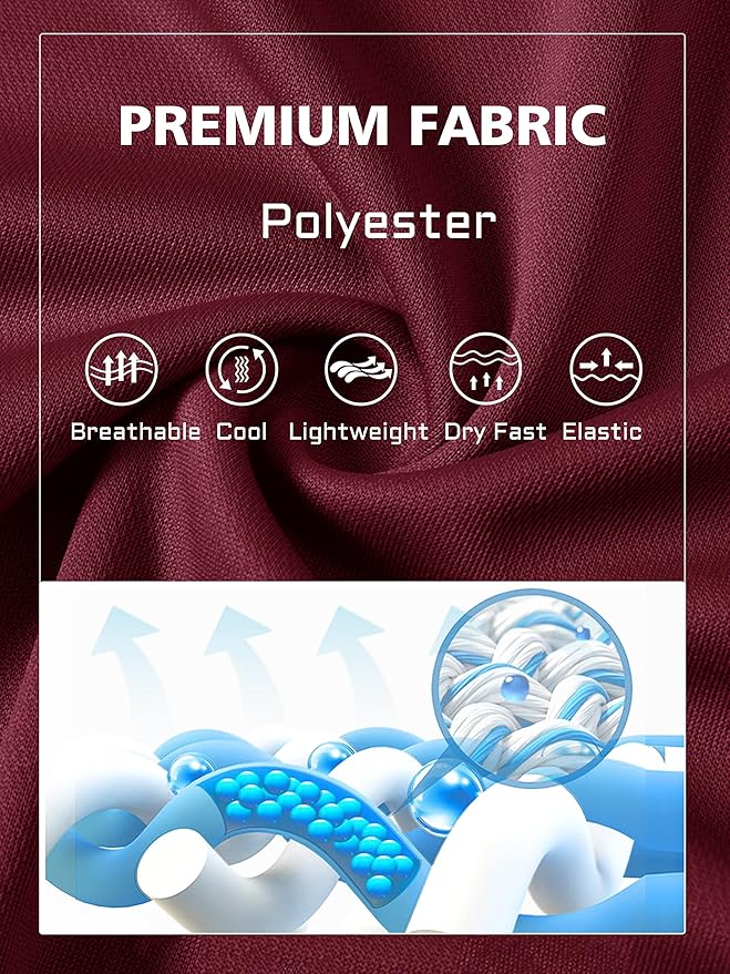 MAGCOMSEN Men's Polo Shirts 3 Buttons Casual Work T Shirts Quick Dry Short Sleeve Golf Shirt Pique Jersey Outdoor Performance