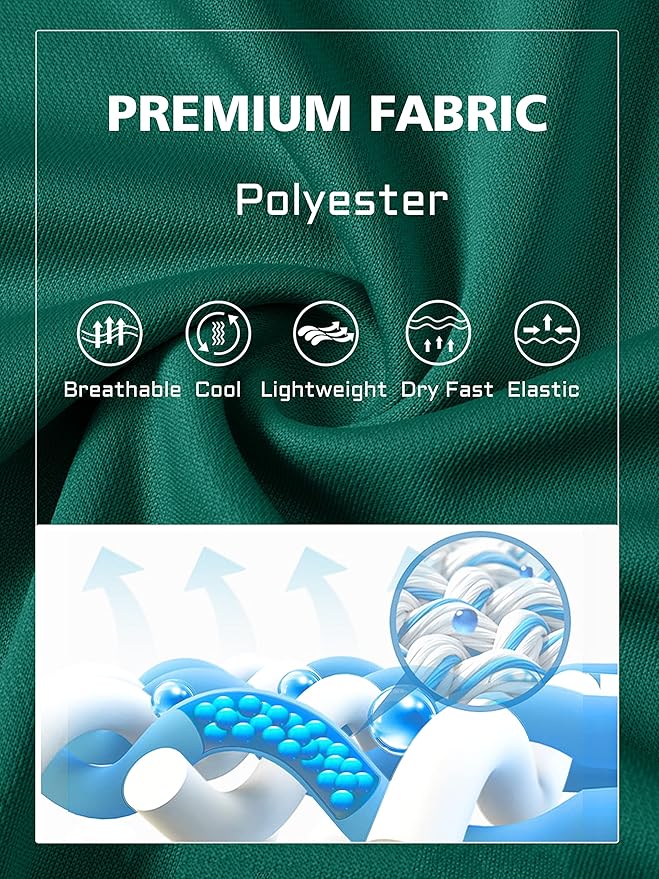 MAGCOMSEN Men's Polo Shirts 3 Buttons Casual Work T Shirts Quick Dry Short Sleeve Golf Shirt Pique Jersey Outdoor Performance