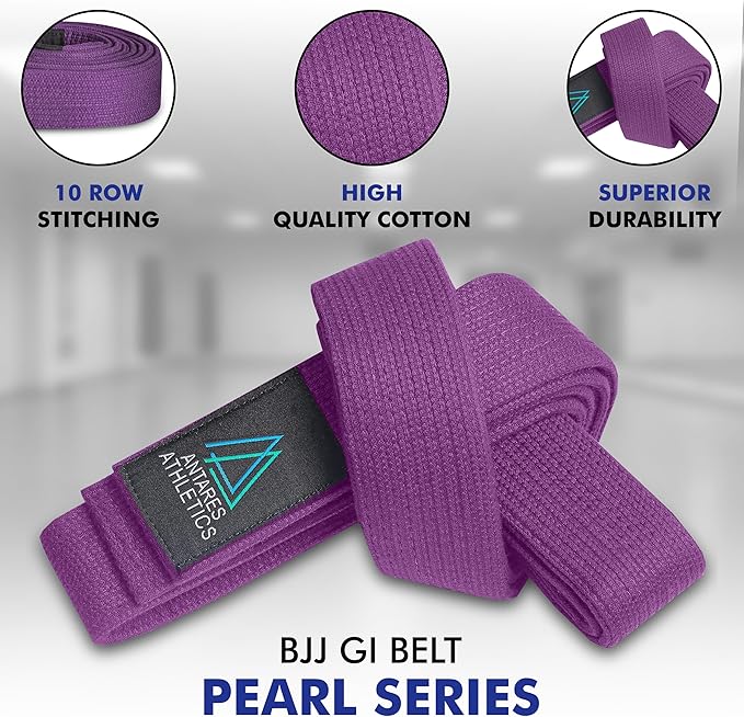 Pearl Weave Series BJJ Belt for Men & Women | Brazilian Jiu Jitsu Belt with Pearl Colors