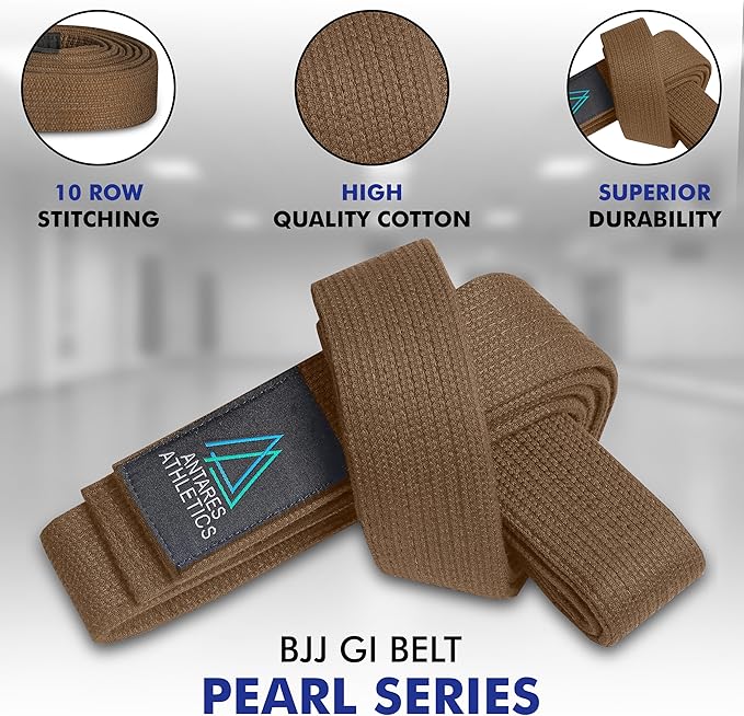 Pearl Weave Series BJJ Belt for Men & Women | Brazilian Jiu Jitsu Belt with Pearl Colors