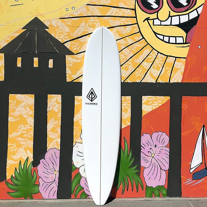 Epoxy Fiberglass Surfboard | High-Performance & Fun Single Fin Longboard Surfboard for All Wave Conditions | 8'0 | 9'0