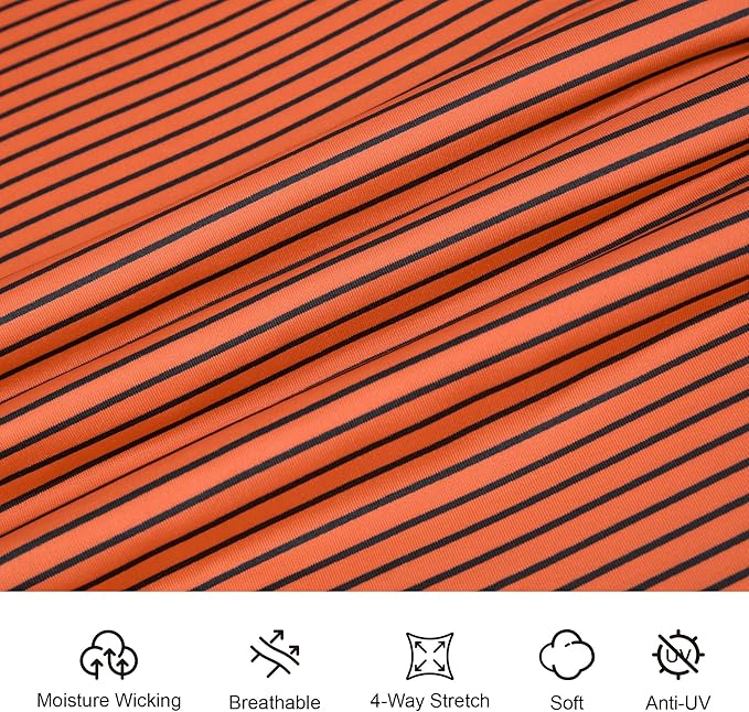 Esabel.C Jacquard Golf Shirts for Men Moisture Wicking Short Sleeve Performance Dry Fit Active Mens Polo Shirts