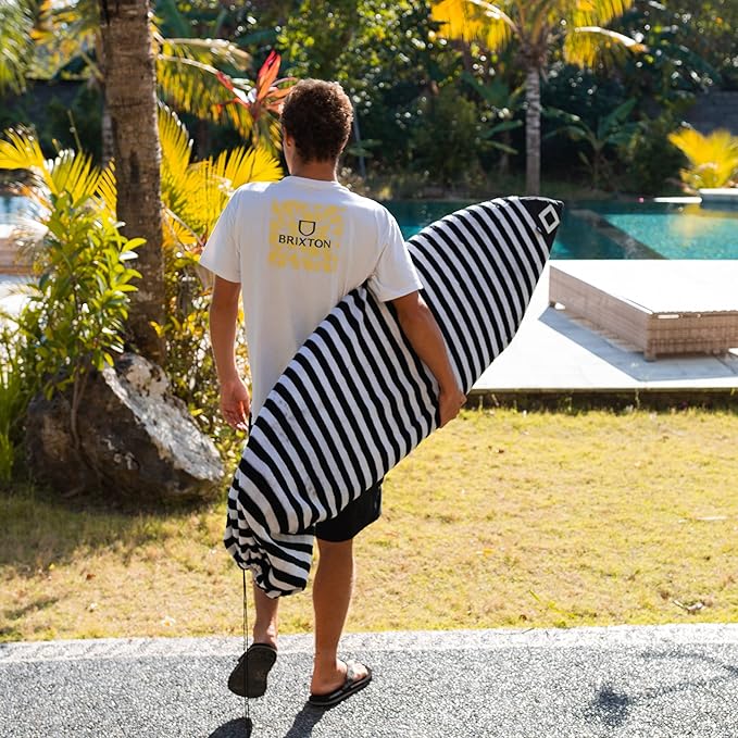 Surf Squared Surfboard Sock Cover and Paddleboard Cover - Lightweight Stretch Protective Surfboard Bag - Surfing Accessories - Shortboard, Longboard, Hybrid, Wakesurf, Standup Paddleboard SUP