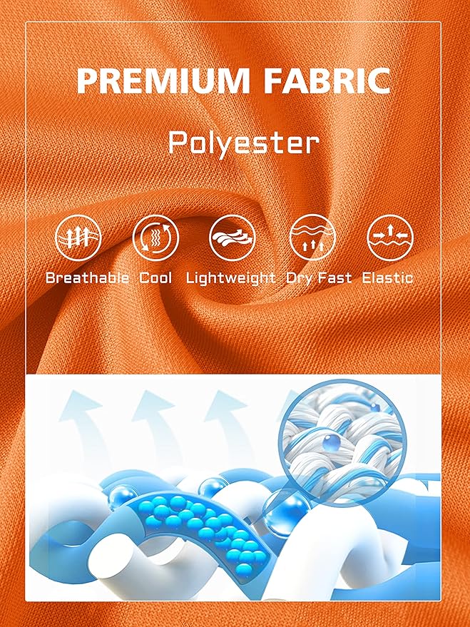 MAGCOMSEN Men's Polo Shirts 3 Buttons Casual Work T Shirts Quick Dry Short Sleeve Golf Shirt Pique Jersey Outdoor Performance