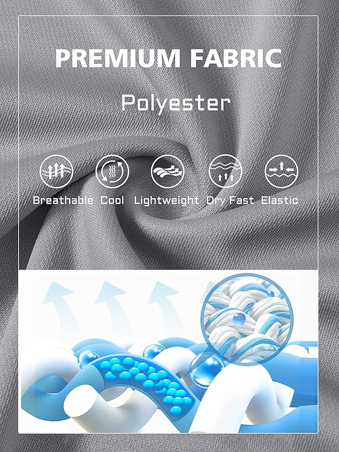 MAGCOMSEN Men's Polo Shirts 3 Buttons Casual Work T Shirts Quick Dry Short Sleeve Golf Shirt Pique Jersey Outdoor Performance